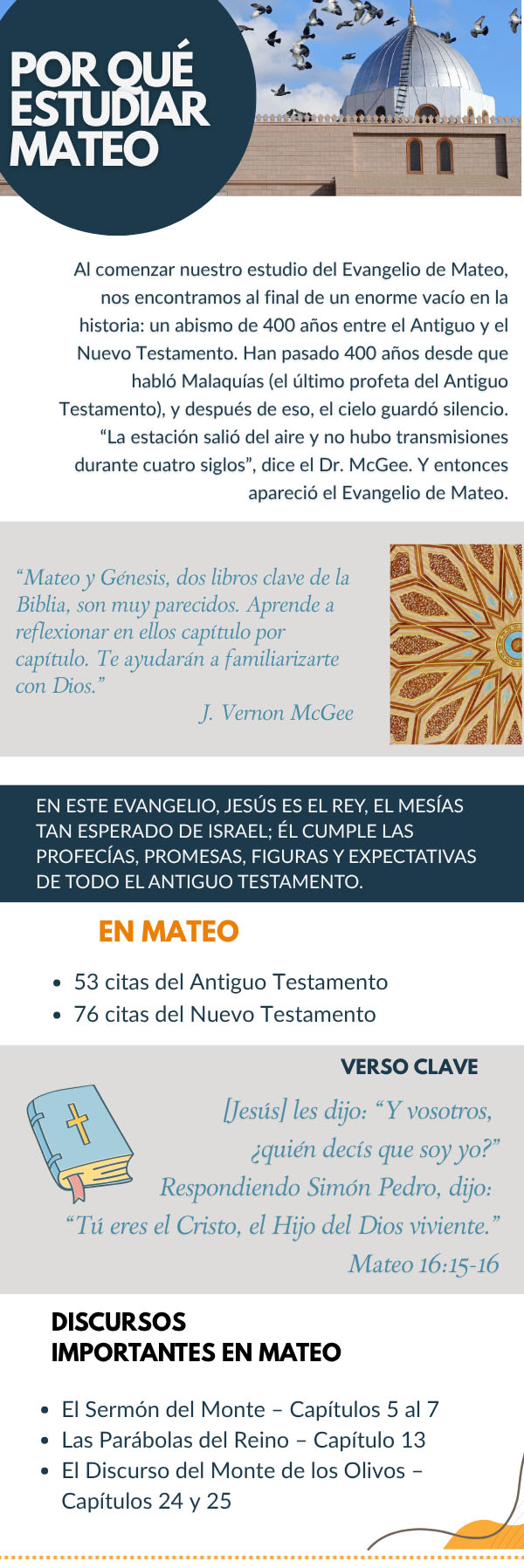 Por qué Estudiar Mateo