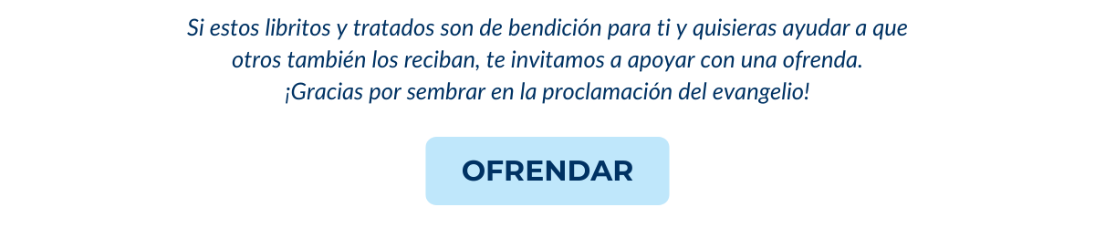 Ofrenda para sembrar en la proclamación del evangelio Boton para ofrendar para proveer tratados a otros